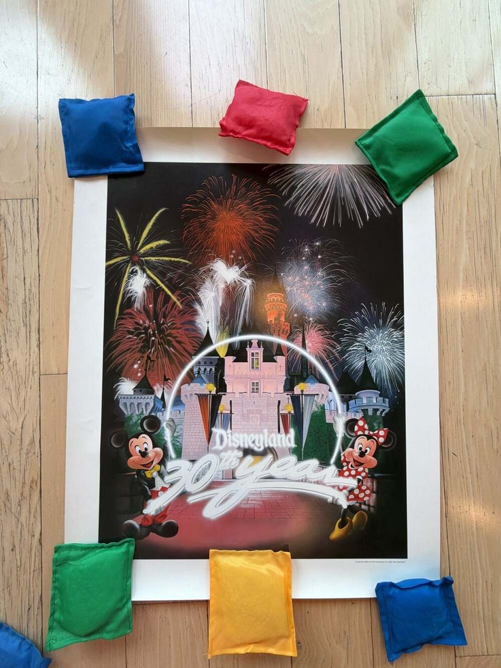 Vintage Disneyland 30th Year Poster 1985 Cast Member‎ Exclusive